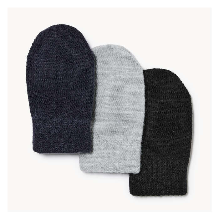 Baby Boys' 3 Pack Mittens